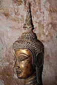 Vientiane, Laos - Wat Si Saket, The gallery around the sim houses thousands of Buddha statues in various mudras, dating  from the 16th century.